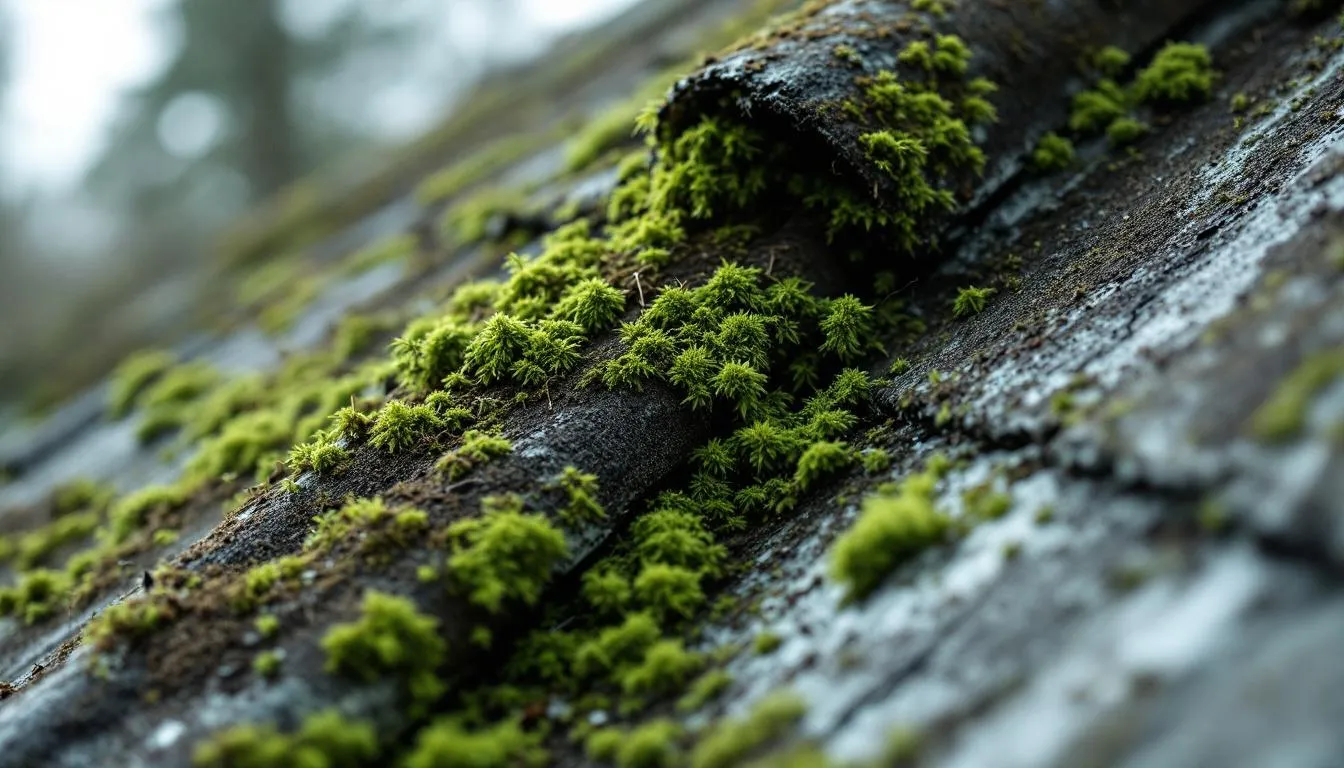 Moss and Algae Roof Growth in Blue Ash
